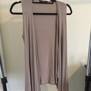 Flowy lightweight tan vest